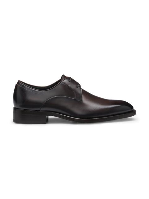 BOSS DERBY SHOES IN BURNISHED LEATHER