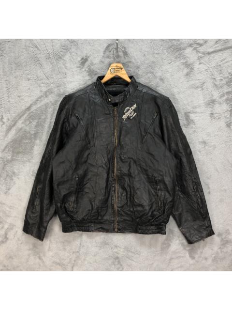 Other Designers Vintage - MOTORCYCLE RIDERS CLUB OF AMERICA LEATHER JACKET #5407-188
