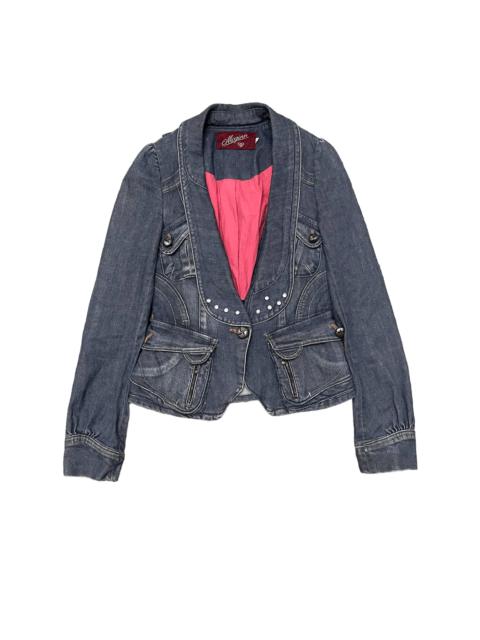 Other Designers Vtg Mcginnn Denim Indigo Jacket If Six Was Nine Inspired