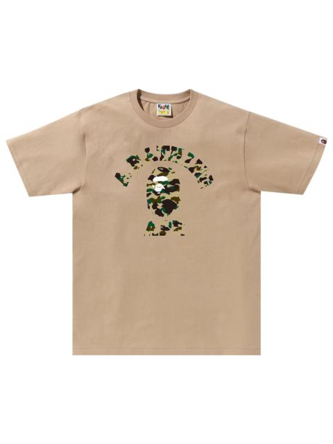 A BATHING APE® BAPE 1st Camo College Tee 'Beige/Yellow'