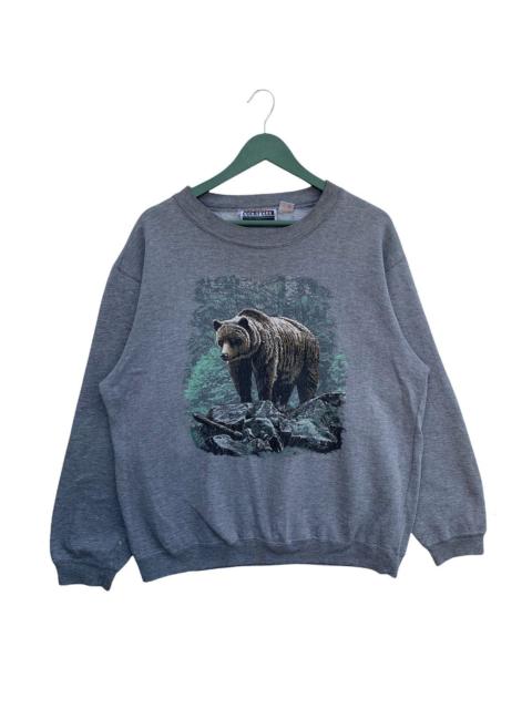 Other Designers Vintage Habitat Grizzly Bear Sweatshirt