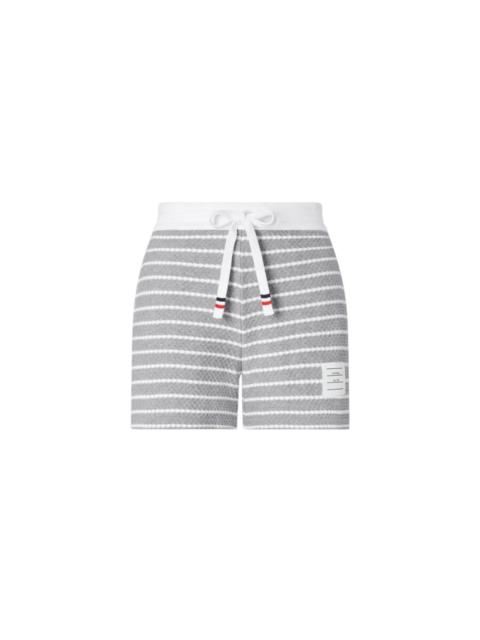 Thom Browne Thom Browne Cotton Striped Shorts Grey Women