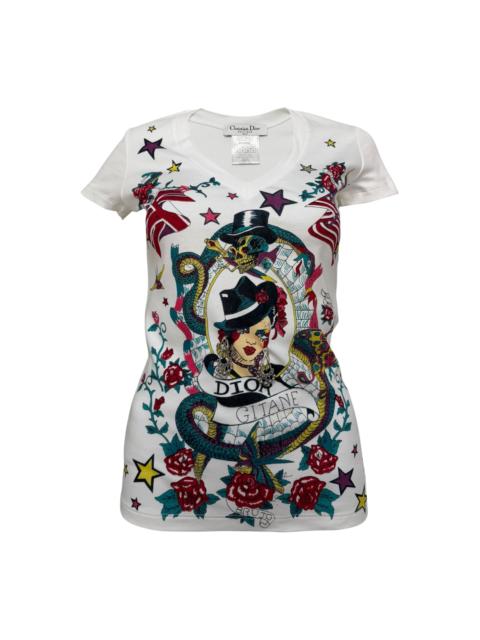 Dior CHRISTIAN DIOR Spring Summer 2004 Gitane Tatoo Print T-Shirt (コピー)