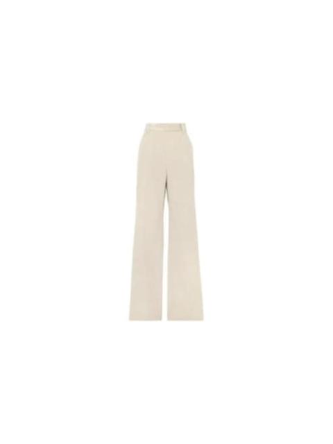 Brunello Cucinelli Brunello Cucinelli Wolight Beige Wide Leg Trousers