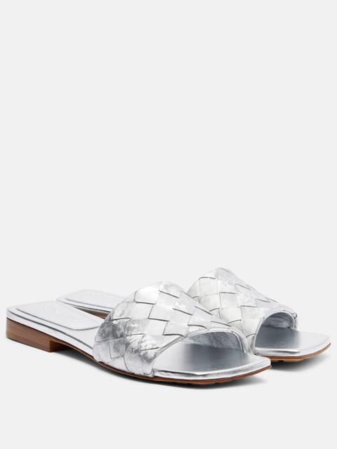 Bottega Veneta Parco Intrecciato leather mules