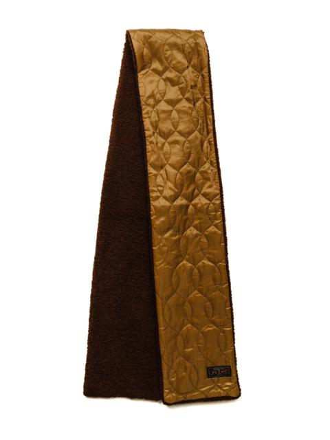 BEAMS PLUS Muffler Boa Quilting Brown