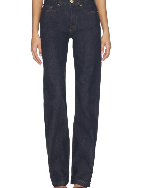 CASABLANCA Selvedge Embroidered Laurel Jean