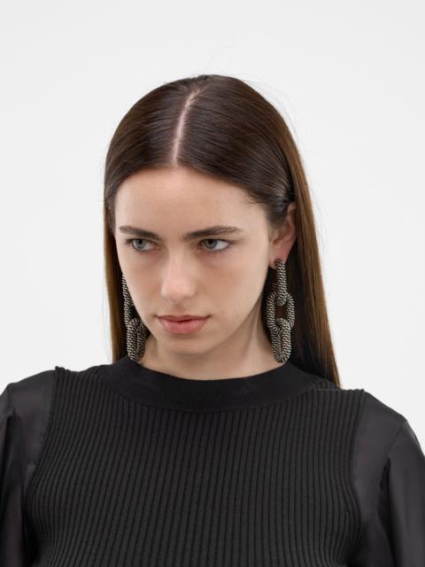 DSQUARED2 Silver Brass Chainlink Earrings