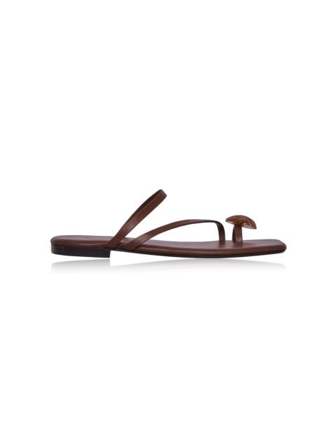 Johanna Ortiz Camino De Las Almas Leather Sandals brown