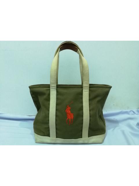 Other Designers Polo Ralph Lauren - Polo Sport Tote Bag Big Pony Canvas Leather Handle