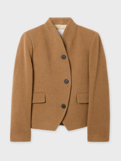 House of Dagmar Jacket Short Curved Camel