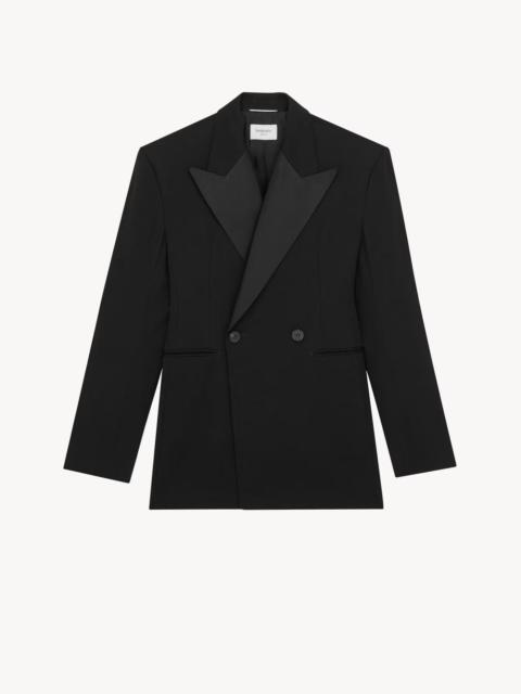 SAINT LAURENT Saint Laurent Double-breasted Tuxedo Jacket Black Men