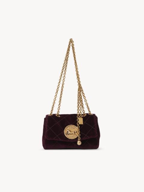 Chloé SMALL CHLOÉ HERITAGE SHOULDER BAG IN VELVET