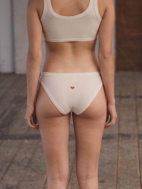 BASERANGE Heart Bell Pants - Fine Organic Cotton Rib