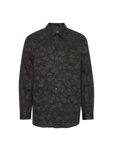 HENRIK VIBSKOV NEW BLOU SHIRT - BLACK AMULETS