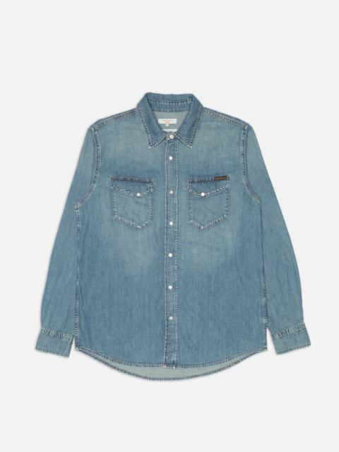 Nudie Jeans Gunnar Denim Shirt Clean Wash