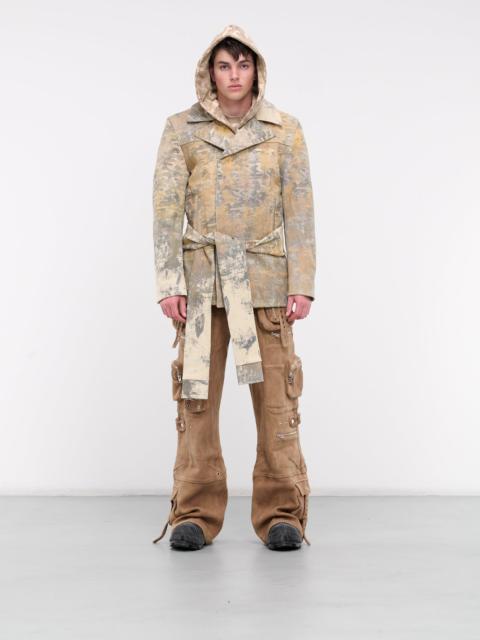 NO/FAITH STUDIOS Camo Printed Leather Blazer