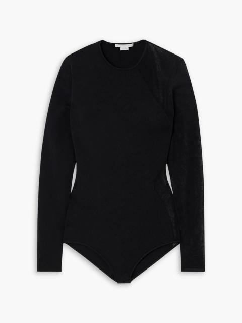 Stella McCartney Miracle stretch-knit and cotton-blend bodysuit