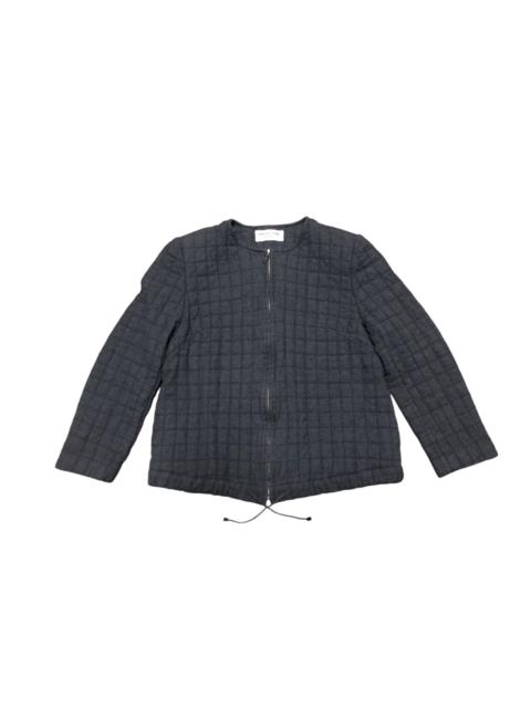 Other Designers Japanese Brand - Vtg Christian Aujard Liberte Quilted Zipper Jacket NoCollar