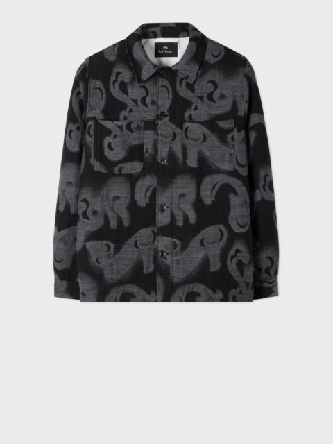 Paul Smith Black 'Waltzer' Jacquard Cotton-Blend Shirt