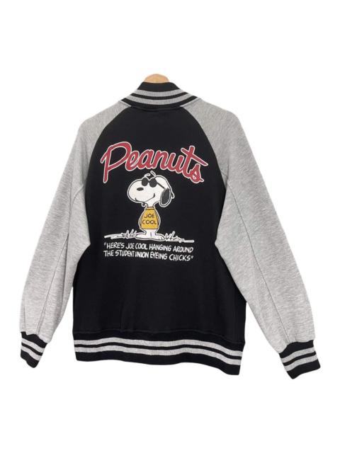 Other Designers Japanese Brand - RARE!! Peanuts Big Logo Varsity Jacket Size M
