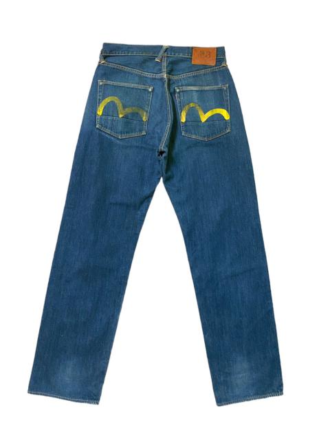 Other Designers Vintage - Evisu Yellow Daicock Denim Jeans