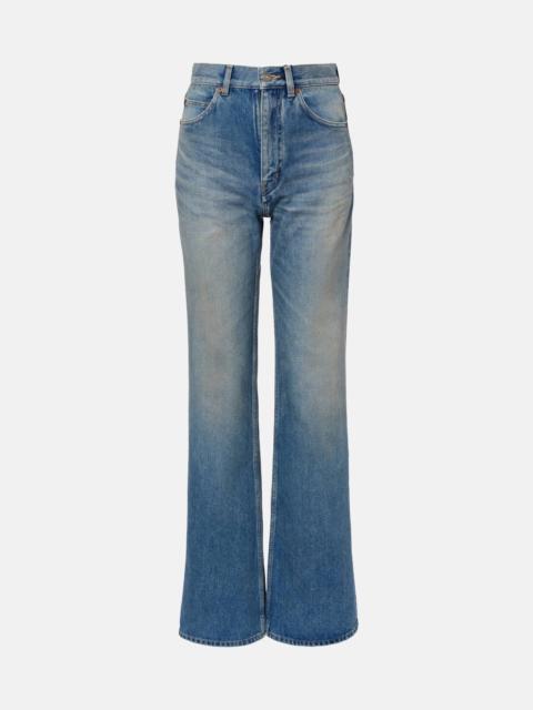SAINT LAURENT 70's high-rise wide-leg jeans