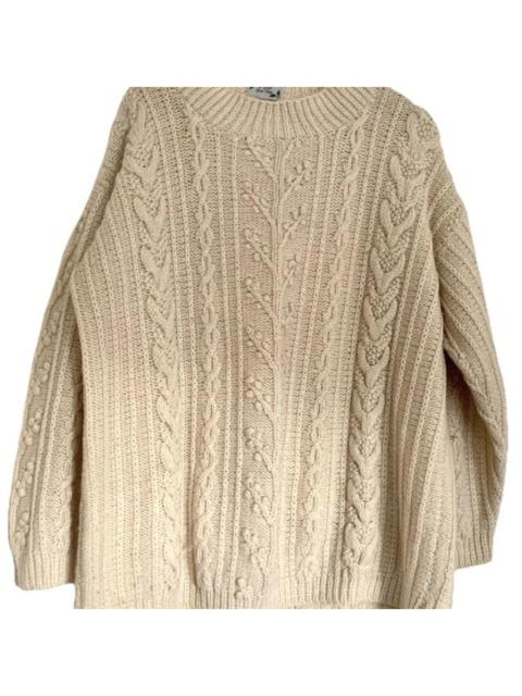 Other Designers Women's Cream and Tan Jumper