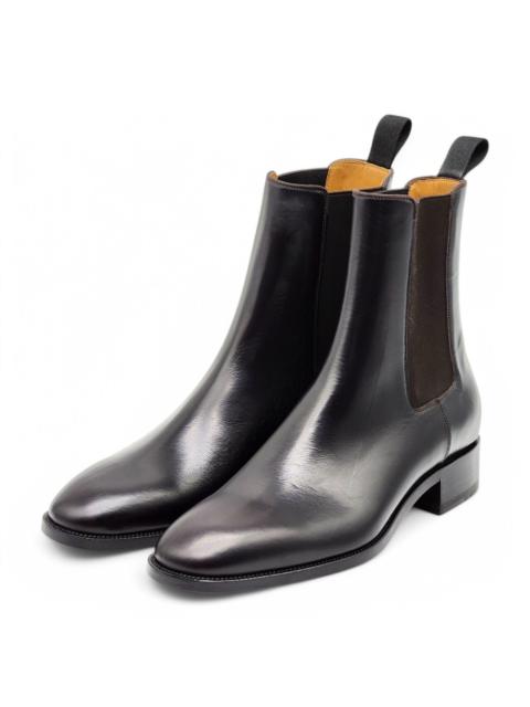 Samson Calf Leather Boots- Black - EU 39 / US 6 $1395