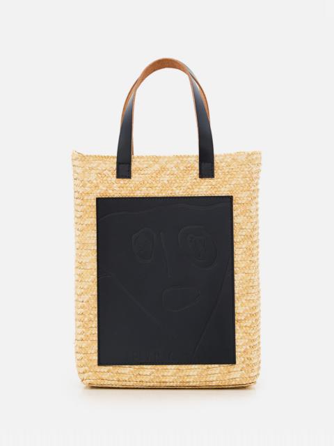 Plan C MEDIUM STRAW SHOPPING BAG