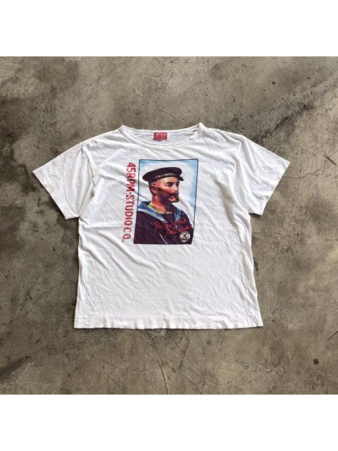 Other Designers 45RPM Player’s Navy Cut T-Shirt