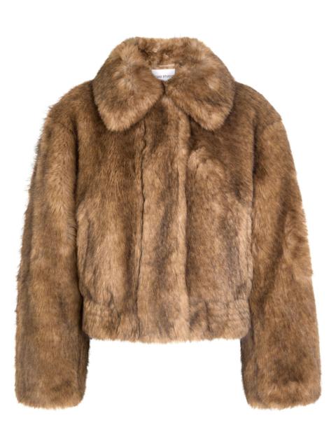 STAND STUDIO Stand Studio Lena Quilted Faux fur Jacket