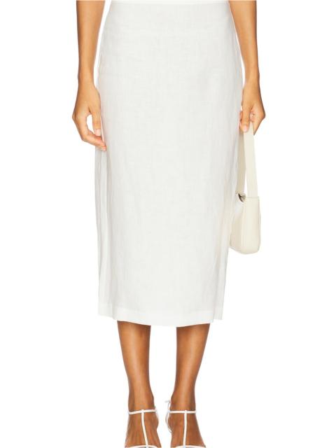 Enza Costa Linen Pencil Skirt
