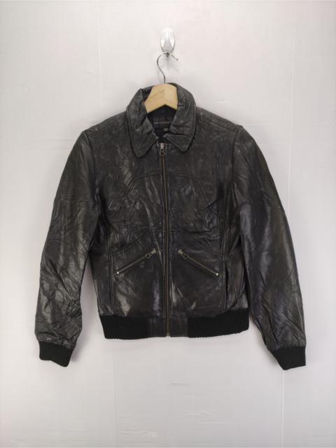 Other Designers Vintage Leather Jacket Limited Collection Zipper