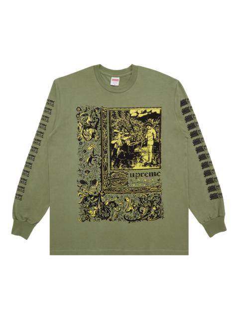 Supreme Supreme Saint Sebastian Long-Sleeve Tee 'Light Olive'