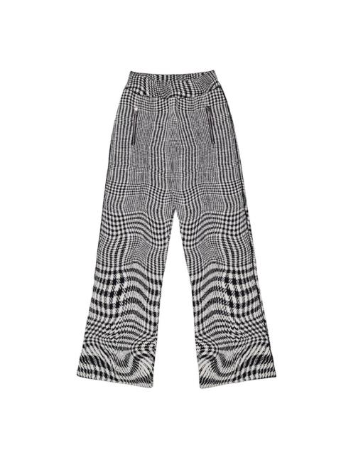 Burberry Burberry Warped Houndstooth Jacquard Wool-blend Trousers