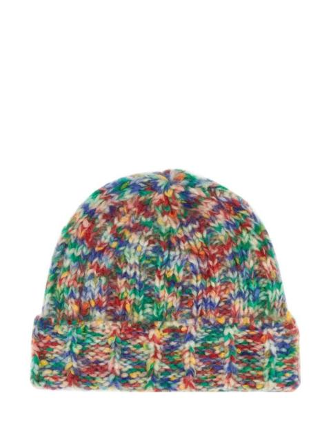 A.P.C. Woman Embroidered Wool Blend Beanie Hat