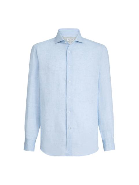 Brunello Cucinelli Brunello Cucinelli Blue Shirts Men