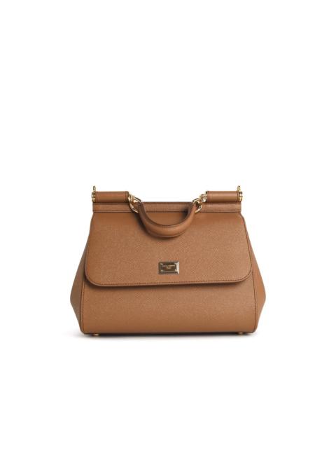 Dolce & Gabbana Dolce & Gabbana 'Sicily' Camel Leather Bag Women