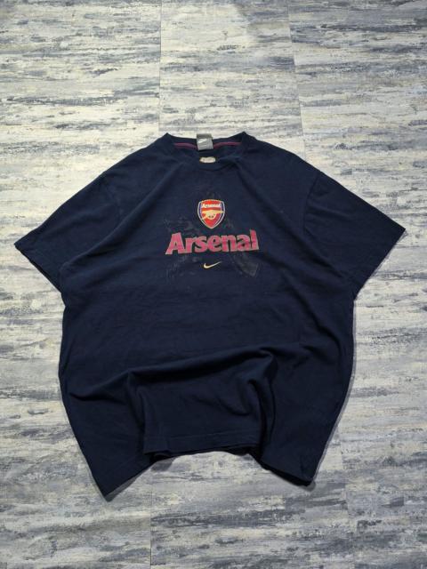 Nike vtg arsenal nike center swoosh tshirt 00s blokecore soccer