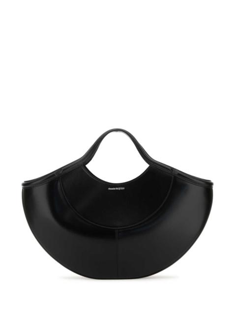 Alexander McQueen Alexander Mcqueen Women Black Leather The Cove Shopping Bag