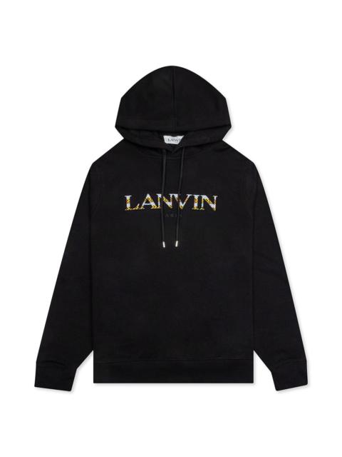 Lanvin LANVIN CURB HOODIE - BLACK