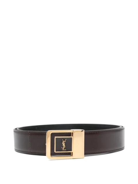 SAINT LAURENT Saint Laurent Men La 66 Belt In Smooth Leather