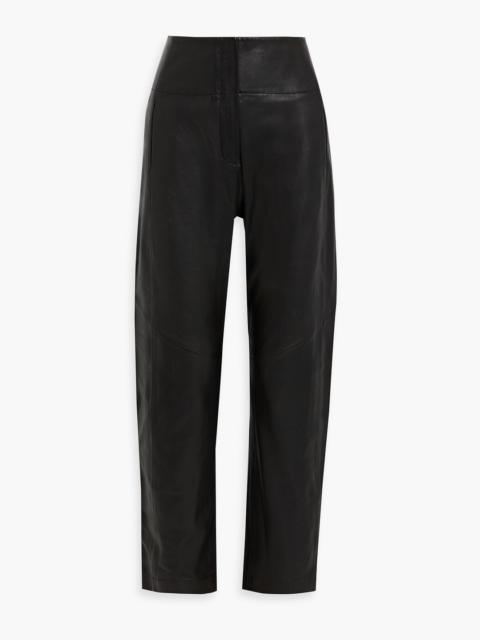 THE SEI Leather straight-leg pants