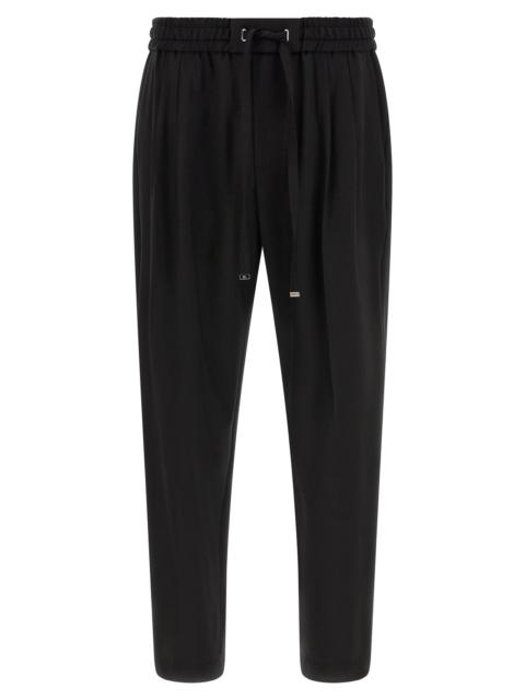 Dolce & Gabbana Dolce & Gabbana Men Wool Gabardine Joggers