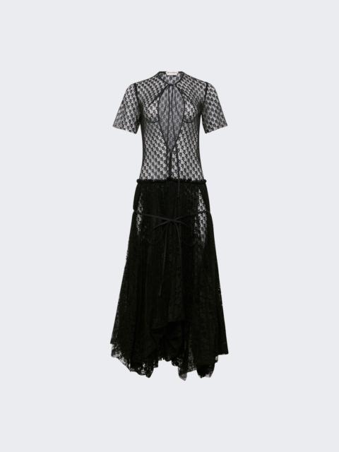 JW Anderson Mixed Lace Dress Black