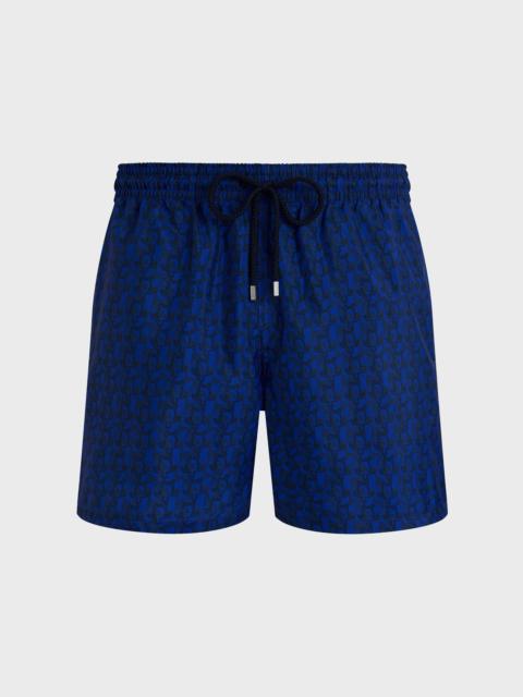 Vilebrequin MEN ULTRA-LIGHT AND PACKABLE SWIM SHORTS TURTLES NET