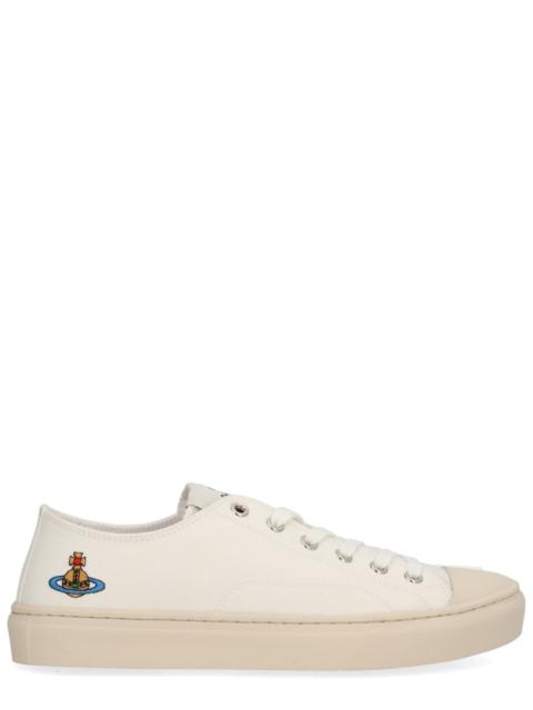 Vivienne Westwood LOW TOP PLIMSOLL SNEAKER WITH ORB DETAILING