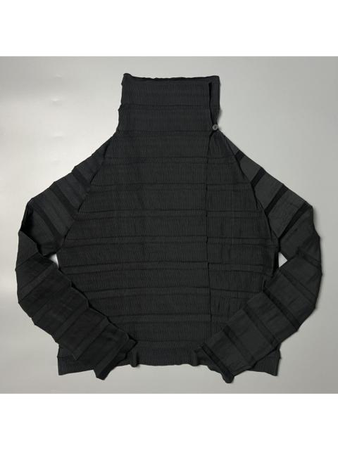 Pleats Please Issey Miyake Issey Miyake Pleats please Fete 3D turtleneck top black