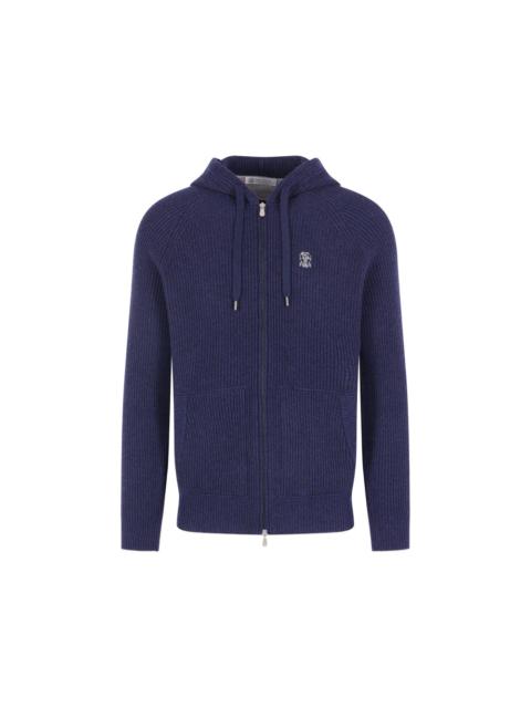 Brunello Cucinelli Brunello Cucinelli Blue Sweaters & Knitwear - Hoodies Men
